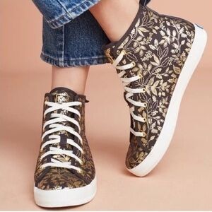 Keds Rifle Paper Co Kickstart Queen Anne High Top Sneaker - Size 8.5